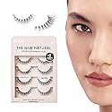 KISS The New Natural, False Eyelashes, 'Nude Blazer', 12mm, Includes 4 Pairs Of Lashes, Easy to Apply, Reusable Lash Clusters Beauty & Personal Care KISS