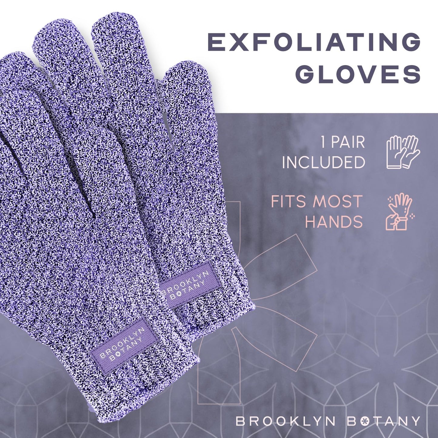 Brooklyn Botany Exfoliating Gloves for Bath and Shower - Heavy Duty Exfoliating Body Scrubber for Massage and Dead Skin Remover for Body - 1 Pair Beauty & Personal Care Brooklyn Botany