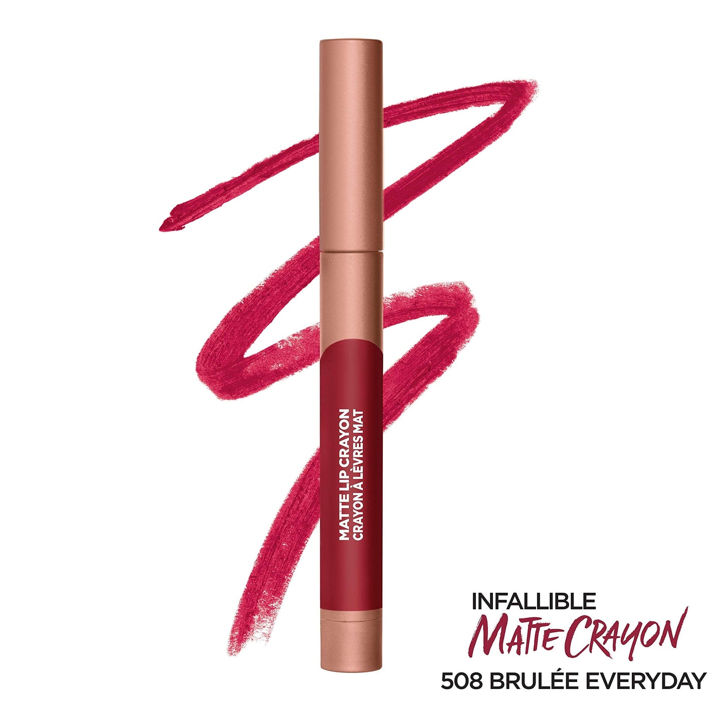 L’Oréal Paris Infallible Matte Lip Crayon, Brulee Everyday (Packaging May Vary) Beauty & Personal Care L'Oreal Paris