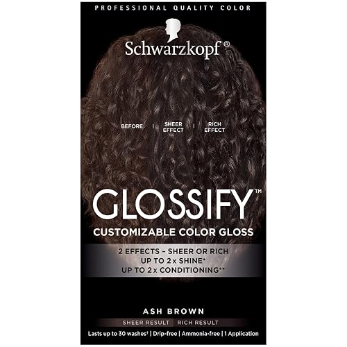 Schwarzkopf Glossify Customizable Color Gloss, Ash Brown Beauty & Personal Care Schwarzkopf