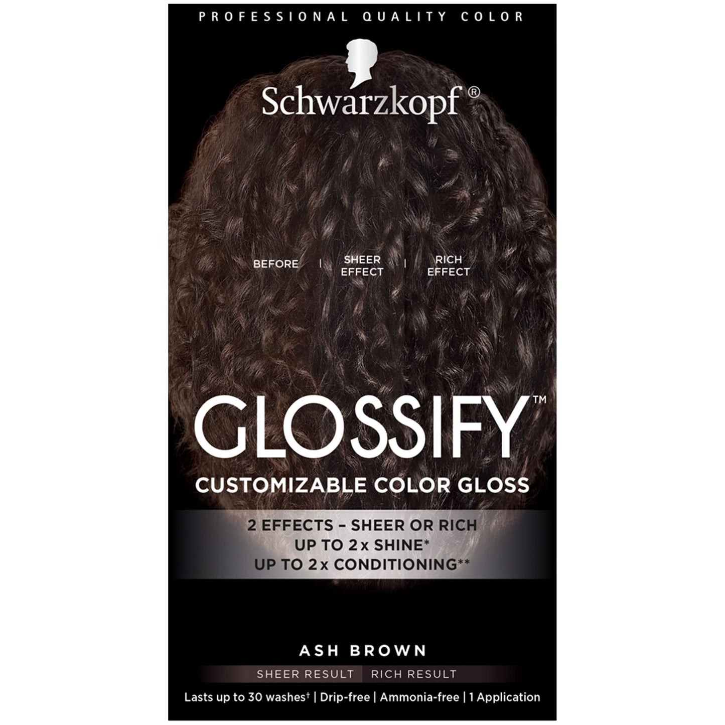 Schwarzkopf Glossify Customizable Color Gloss, Ash Brown Beauty & Personal Care Schwarzkopf