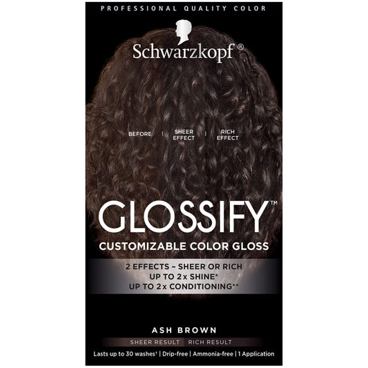 Schwarzkopf Glossify Customizable Color Gloss, Ash Brown Beauty & Personal Care Schwarzkopf