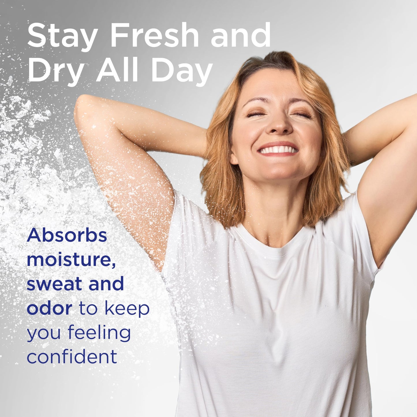 Shower to Shower Sport Body Powder for Men & Women, Talc Free, Sweat Absorbing, Prevents Chafing & Odor,Deodorizing All Over Body Powder for Long Beauty and Personal Care Shower To Shower