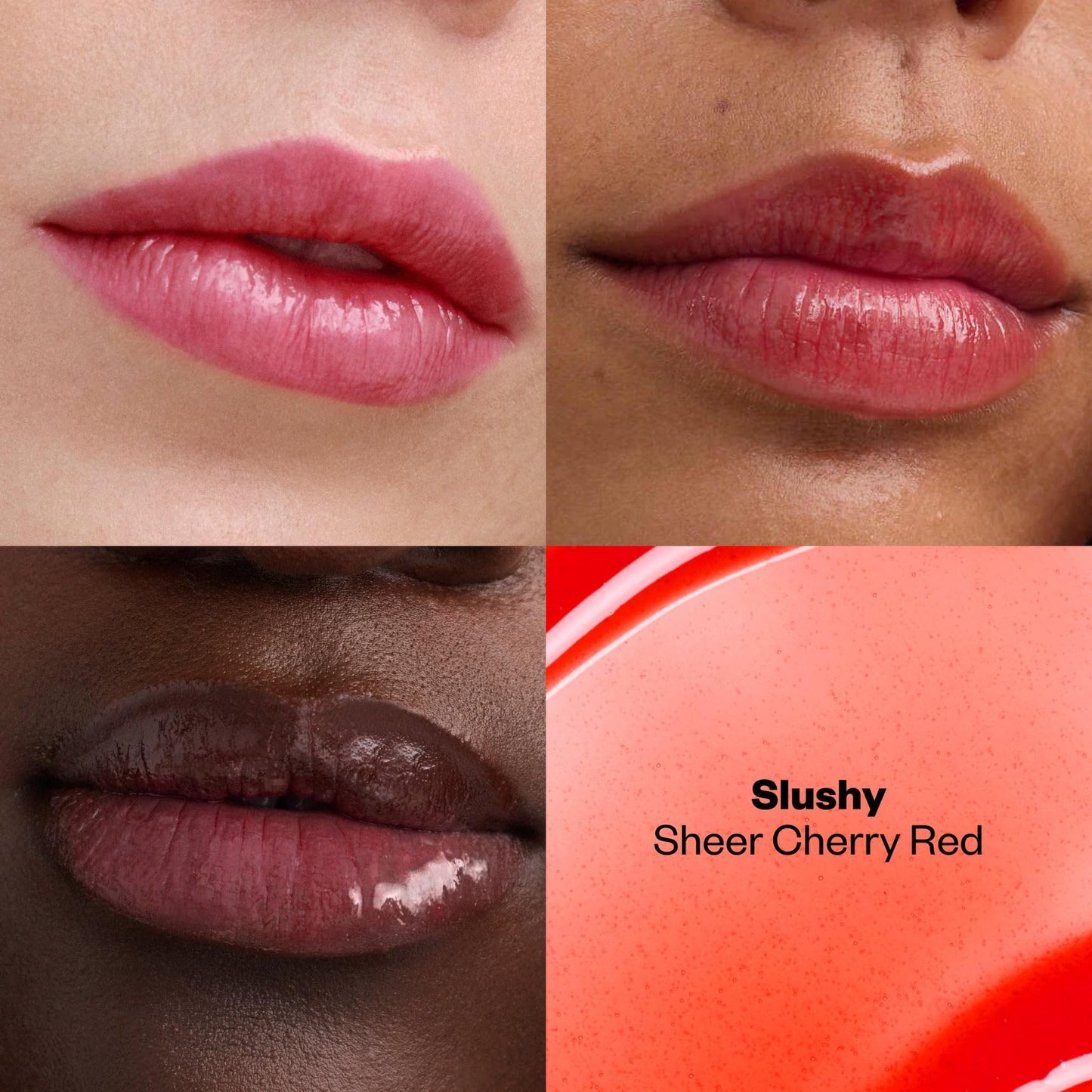 Kosas Wet Lip Oil Gloss - Plumping Peptide Lip Treatment Gloss in Sheer Cherry Red, Hydrating with Hyaluronic Acid, Peptides & Plant Oils, Non-Sticky, Beauty & Personal Care Kosas