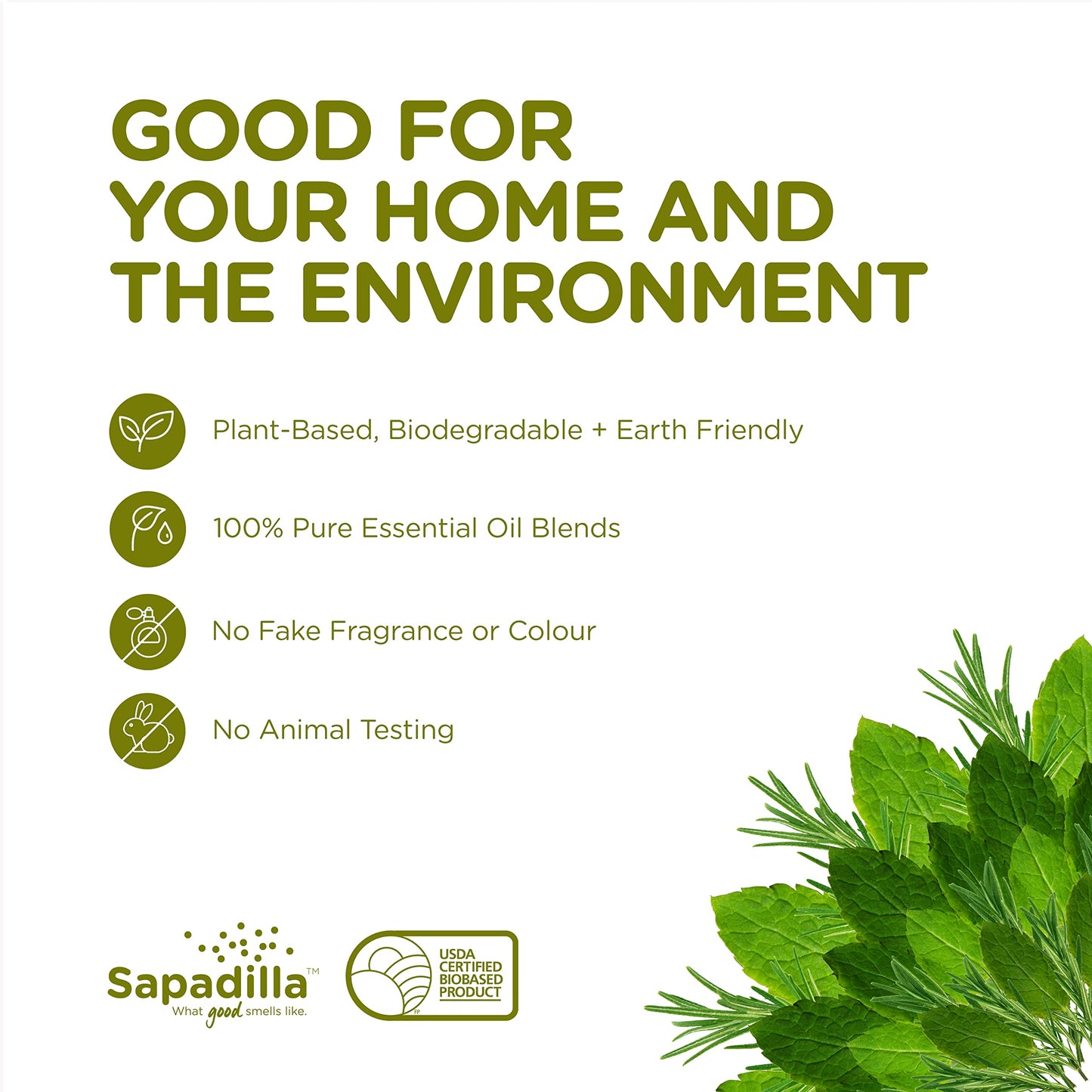 Sapadilla Liquid Hand Soap - Rosemary + Peppermint - Made with 100% Pure Essential Oil Blends, Cleansing & Moisturizing, Aromatic & Fragrant Hand Beauty & Personal Care Sapadilla