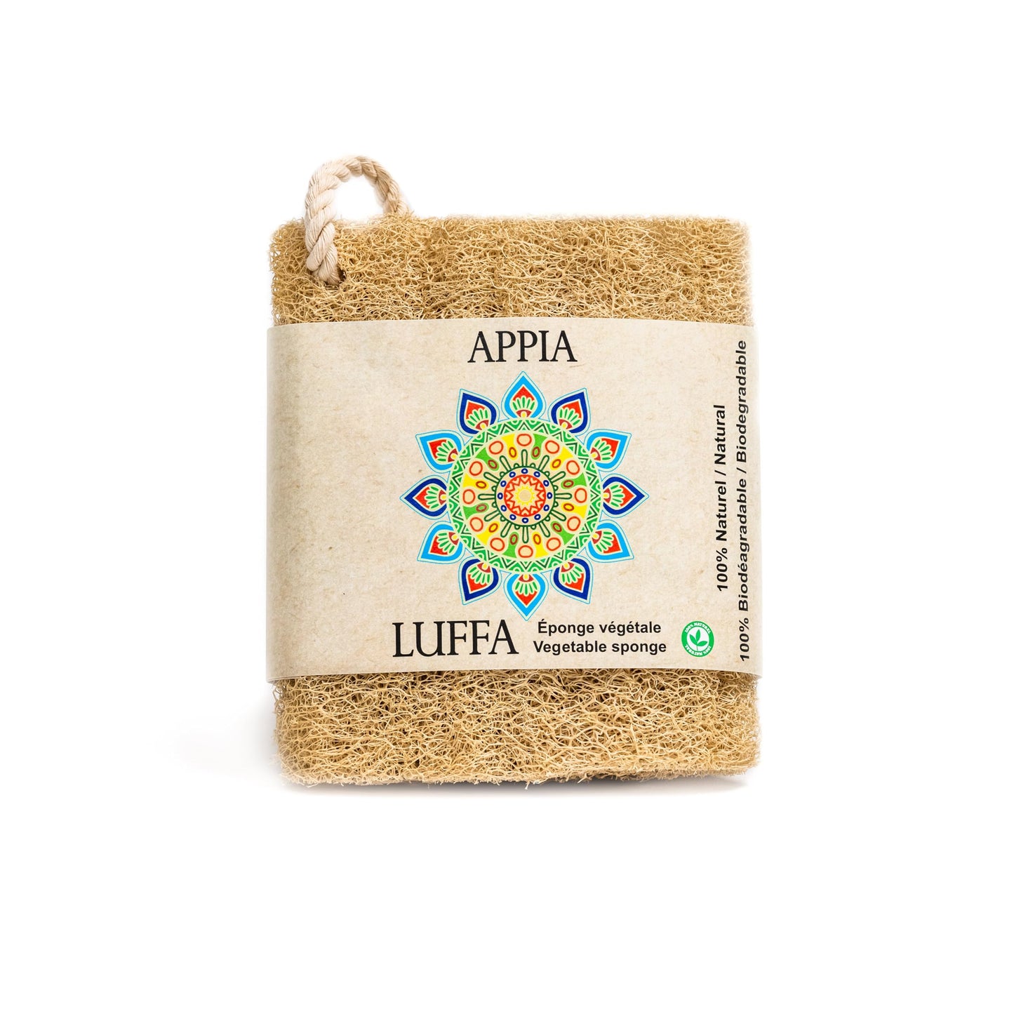 Premium Organic Loofah Sponge Medium 6“ - Loofah for Bath & Shower - Body Scrubber for Shower Scrubbing - Eco Friendly 100% Natural & Biodegradable Beauty and Personal Care Appia Luffa