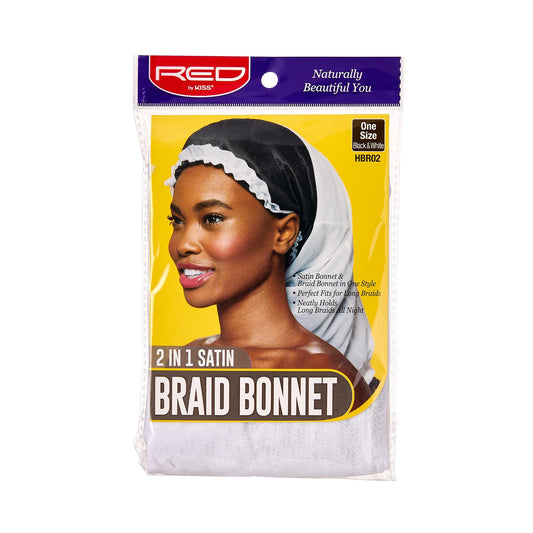 Red By Kiss 2 n 1 Braid Bonnet Black HBR02 Beauty and Personal Care Red by Kiss