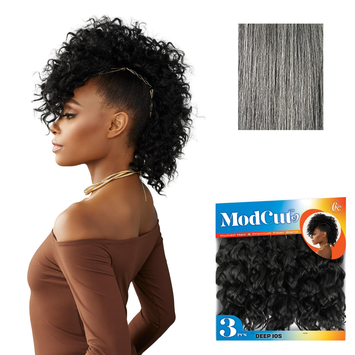 Sensationnel Curls Kinksandco ModCut 3pcs Bundles -Deep 10S,M51