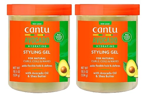 Cantu Avocado Hydrating Styling Gel 18.5 Ounce Jar (Pack of 2) Beauty & Personal Care Cantu