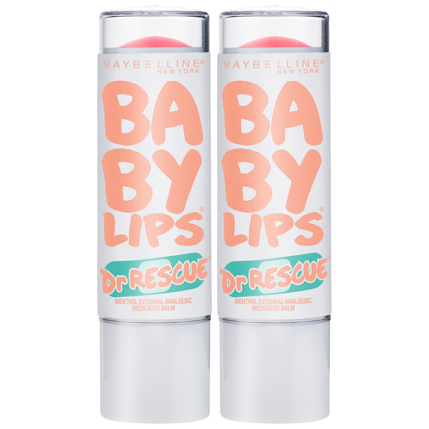 Maybelline New York Baby Lips Dr. Rescue Medicated Lip Balm Makeup, Coral Crave, Pack of 2 Beauty and Personal Care MAYBELLINE