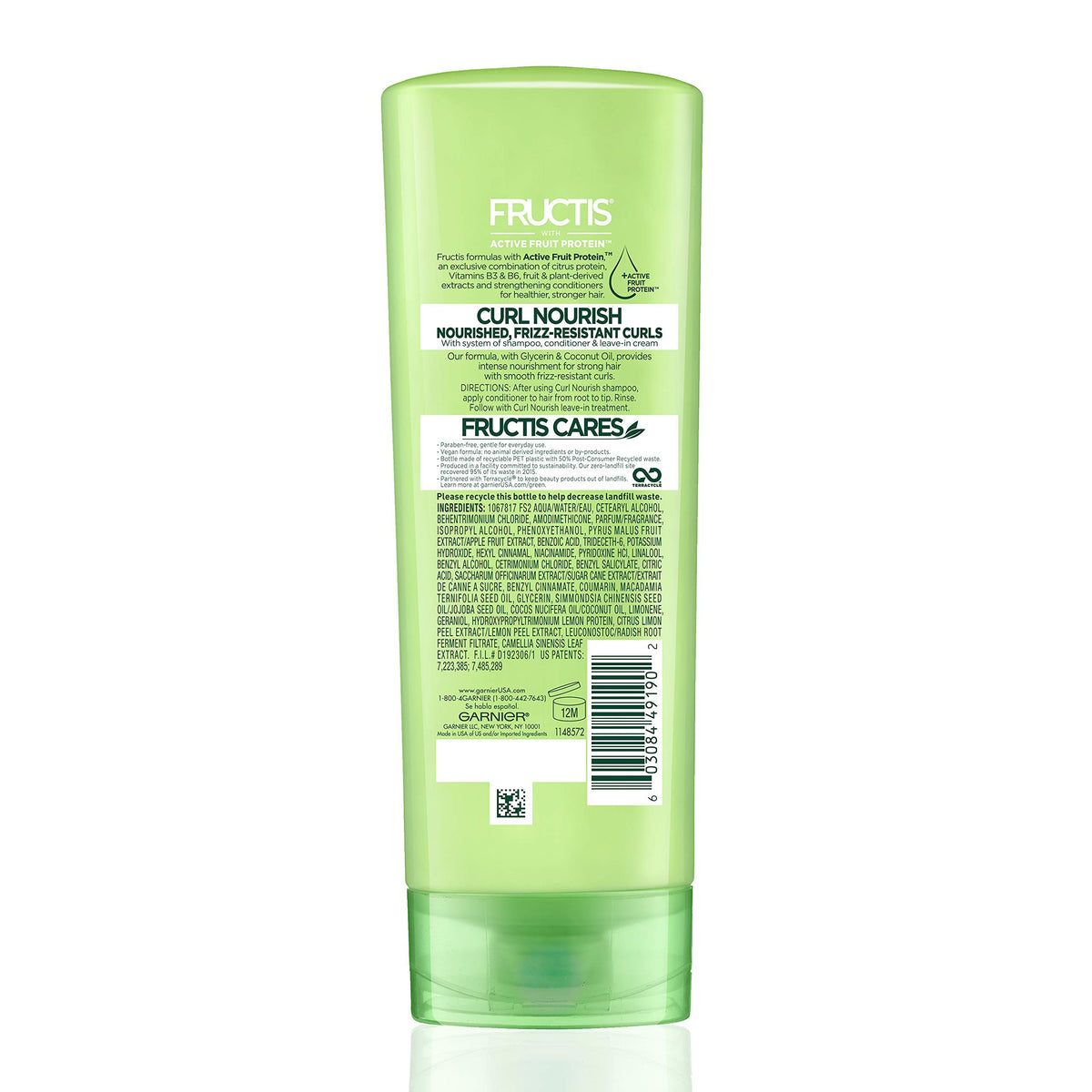 Garnier Hair Care Fructis Triple Nutrition Curl Nourish Conditioner, 12 Flu