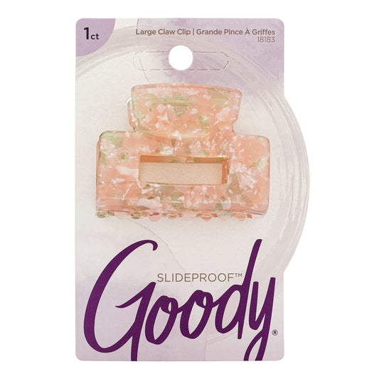 Goody Large Claw Clip, 1 Count - Watercolor, Pink - for All Hair Types - Great for Easily Pulling Up Your Hair - Pain-Free Hair Accessories for Women Beauty & Personal Care GOODY
