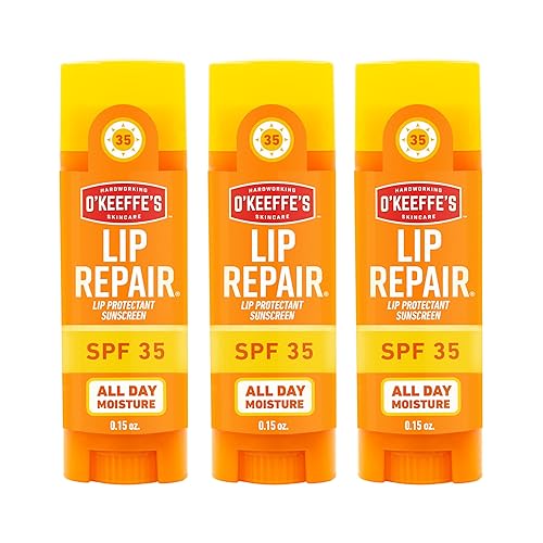 O'Keeffe's Lip Repair SPF 35 Lip Balm - Stick (3 Pack) - Sun-Safe Moisturizer for Extremely Cracked, Dry Lips Beauty & Personal Care O'Keeffe's