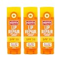 O'Keeffe's Lip Repair SPF 35 Lip Balm - Stick (3 Pack) - Sun-Safe Moisturizer for Extremely Cracked, Dry Lips Beauty & Personal Care O'Keeffe's
