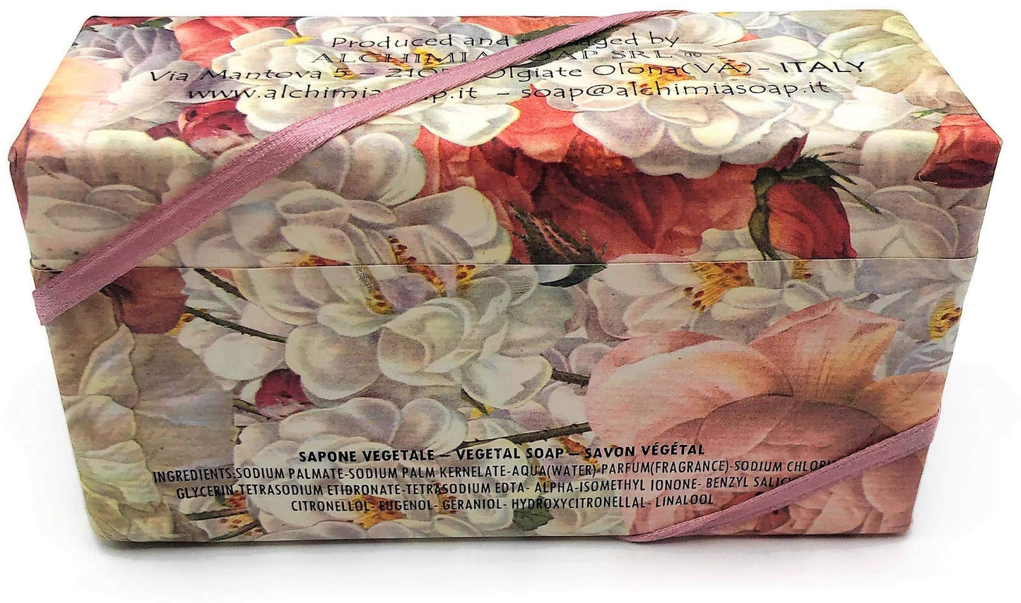 Alchimia Ladybug Rose Vegetable Soap Handmade In Italy - 10.5 oz Soap Bar Beauty & Personal Care Alchimia