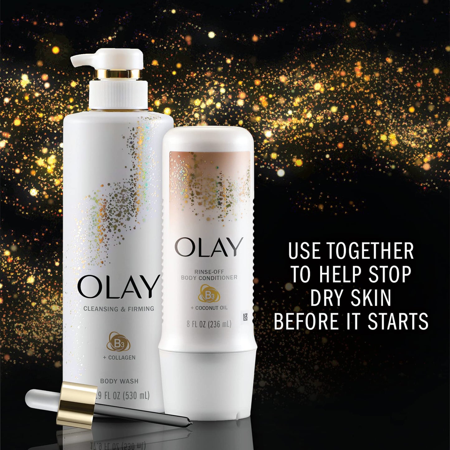 Olay In-Shower Rinse-Off Body Conditioner for Dry Skin with B3 and Coconut Oil for Lasting Hydration, 8 Fl Oz (Pack of 6) Beauty & Personal Care Olay