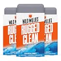 Wild Willies Mens Natural Bar Soap - Moisturizing Body Wash Bar with Charcoal and Shea Butter - Coastal Drift Scent - 6 oz, 3 Pack Beauty & Personal Care Wild Willies
