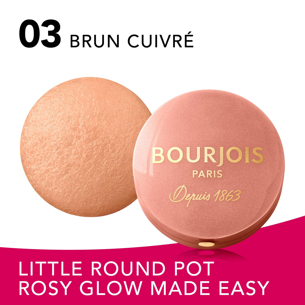Bourjois Blush, 03 Brun Cuivre, 0.08 Ounce Beauty & Personal Care Bourjois