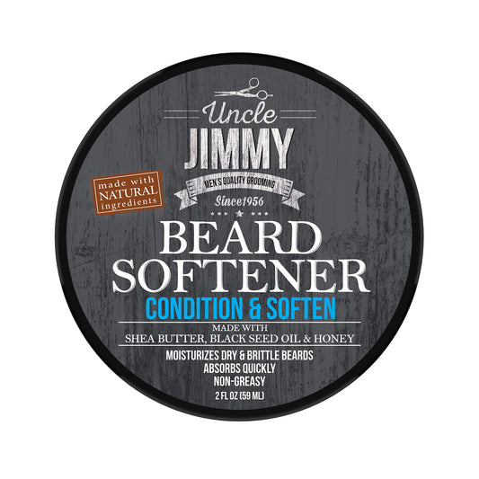 Uncle Jimmy Beard Softener, Conditioning Balm for Men | Hydrates, Smooths, Adds Shine & Tames Flyaway Hair | Made With Shea Butter, Honey 2 Fl Oz Beauty & Personal Care Uncle Jimmy