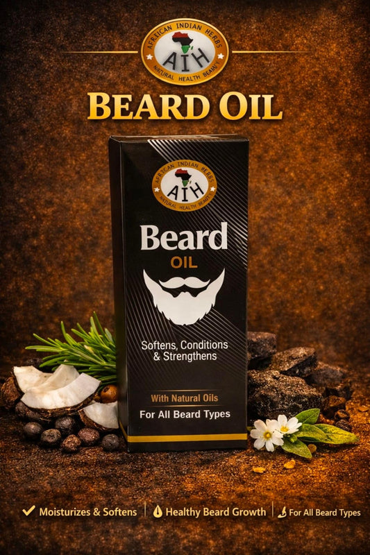 African Indian Herbs AIH Beard Oil Beauty and Personal Care African Indian Herbs