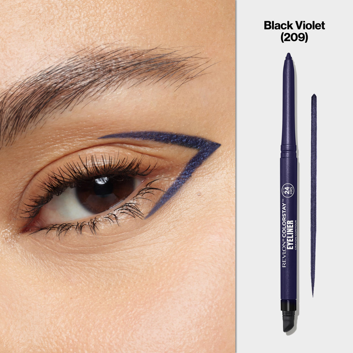 Rev Clrstay Eyelnr Blk Vi Size .01 O Revlon Colorstay Eye Liner 1697-12 Black Violet 0.01oz Beauty & Personal Care REVLON