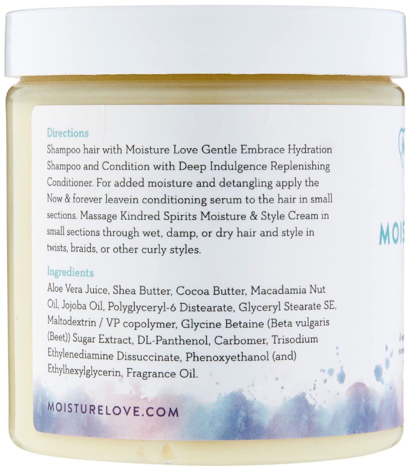 Moisture & Style Cream for Curly Hair. Natural Hair Definer and Enhancer Curling Cream Product. Moisturizer, Reduce Frizz & Increases Hair Beauty & Personal Care Moisture Love
