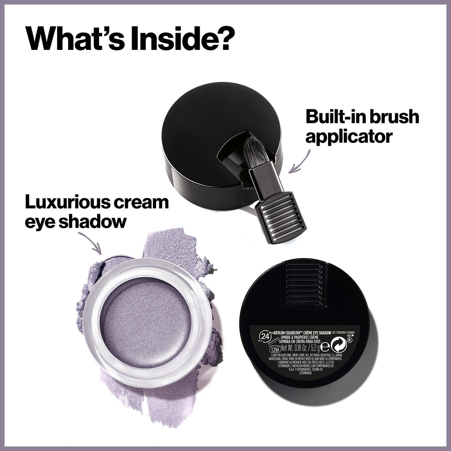 Revlon Crème Eyeshadow, ColorStay 24 Hour Eye Makeup, Highly Pigmented Cream Formula in Blendable Matte & Shimmer Finishes, 705 Crème Brûlée, 0.18 Oz Beauty & Personal Care REVLON