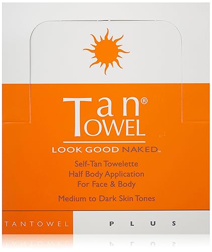 Tan Towel Half Body Plus Self-Tan Towelettes 50 Pack Beauty & Personal Care Tan Towel