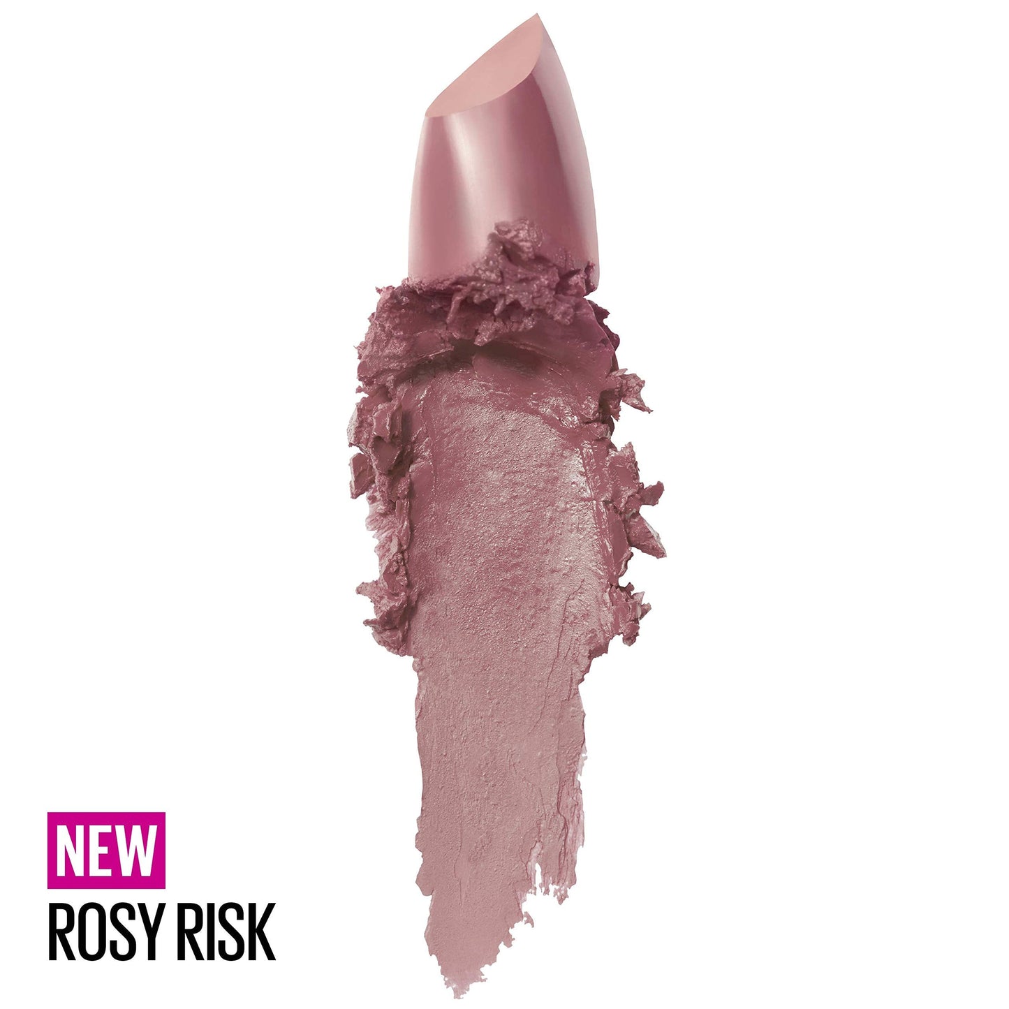 Maybelline Color Sensational Lipstick, Lip Makeup, Cream Finish, Hydrating Lipstick, Nude, Pink, Red, Plum Lip Color, Rosy Risk, 0.15 oz; (Packaging Beauty & Personal Care MAYBELLINE