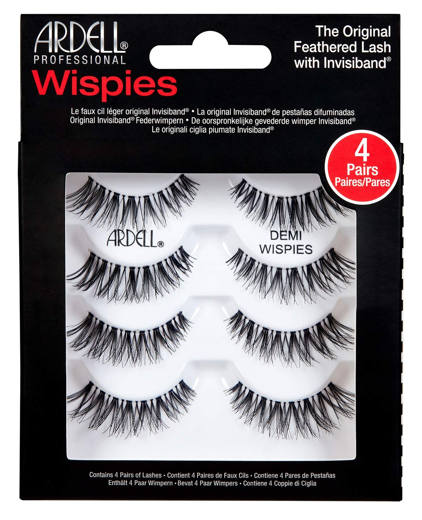 THE Best 4 Pairs Ardell Demi Wispies Natural Multipack False Eyelashes Fake Eye Lashes Beauty & Personal Care Ardell