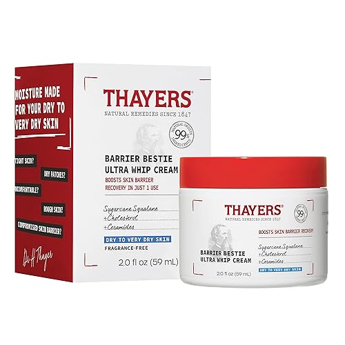 THAYERS Barrier Bestie Ultra Whip Face Cream, Moisturizer with Sugarcane Squalane and Ceramides, Skin Care for Dry to Very Dry Skin, 2.0 Oz Beauty & Personal Care THAYERS