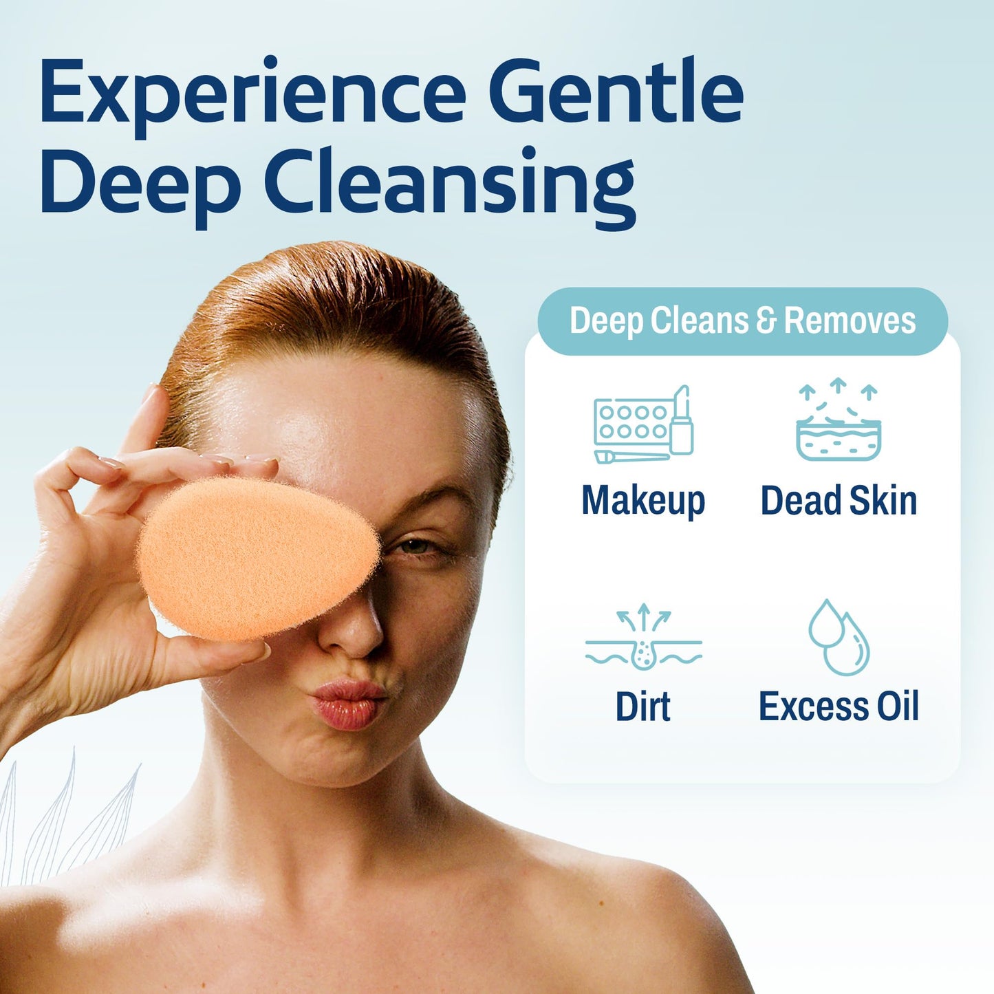 HartFelt 2ct Tear Drop Gentle Face Scrubber for Women - Reusable Facial Sponges for Daily Cleansing - Facial Exfoliating Pads for Removing Dead Skin Beauty and Personal Care HartFelt