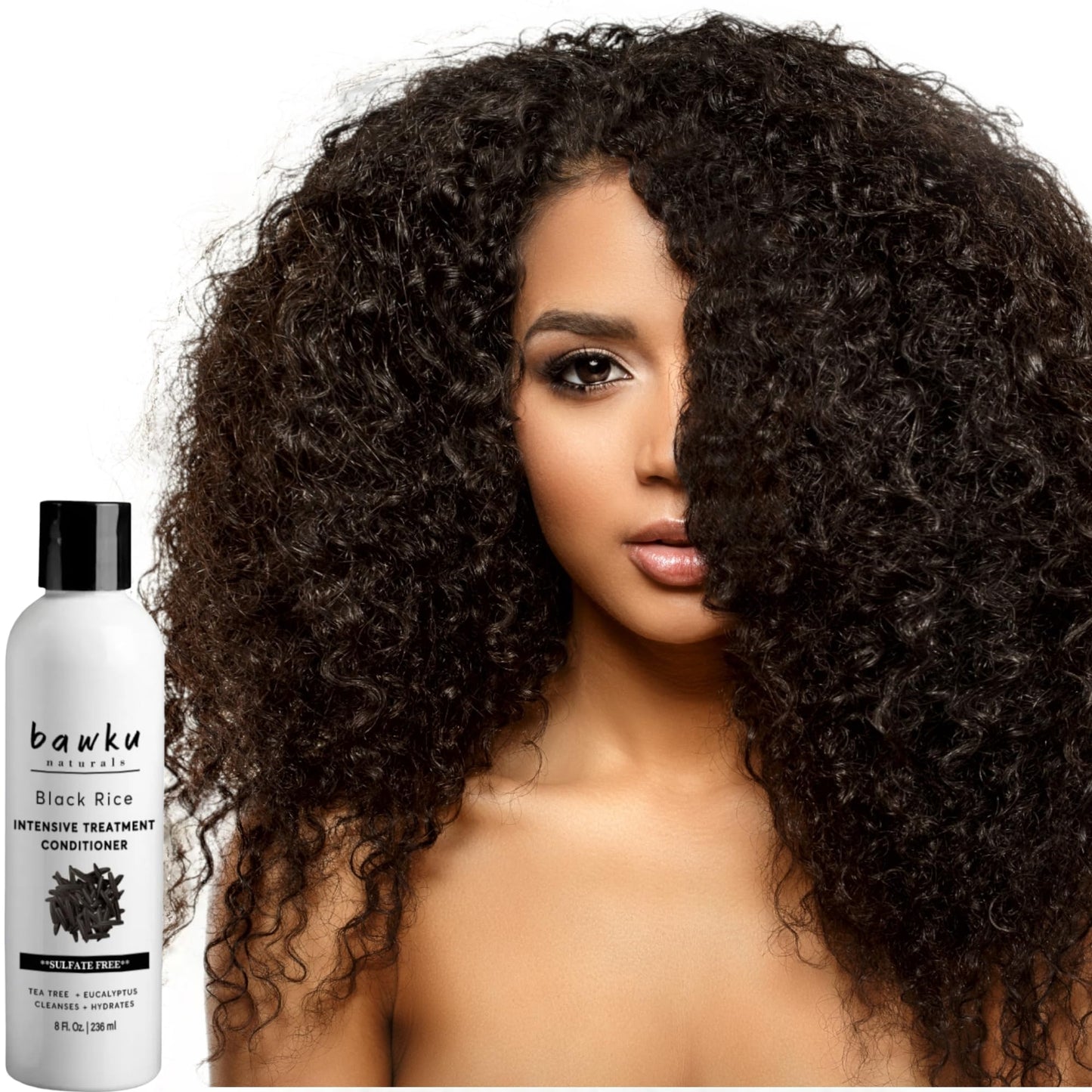bawku naturals Black Rice Hair And Scalp Shampoo And Conditioner Set With Eucalyptus Tea Tree Castor Oil Amla Strength Growth Formula Repair Damaged Beauty & Personal Care bawku naturals