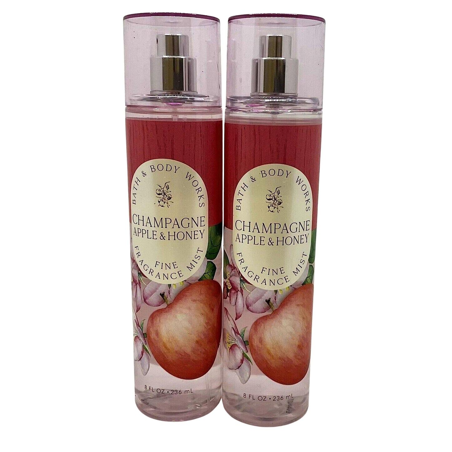 Bath & Body Works Fragrance Mist 2-Pack 8oz Each (Champagne Apple and Honey) Beauty & Personal Care Bath & Body Works