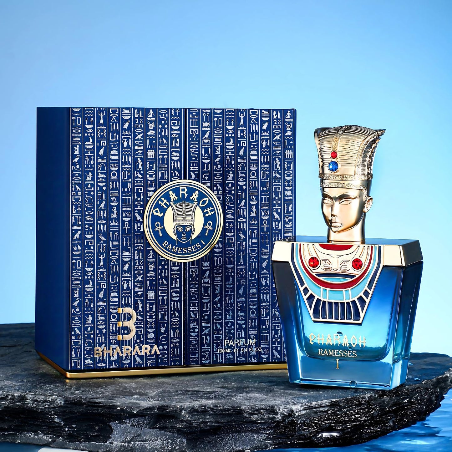 Bharara Pharaoh Ramesses I Eau De Parfum For Unisex Spray 3.4 Fl Oz / 100 ML Beauty & Personal Care B Bharara