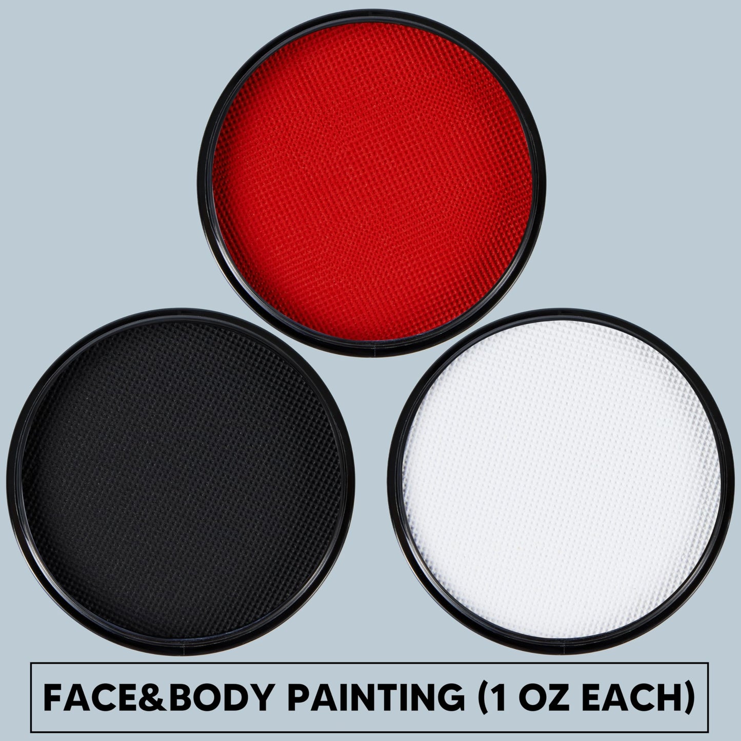 Spooktacular Creations 3PCS Halloween Makeup Face Body Paint Waterproof Foundation Cream Cake Tub, Halloween Party Cosplay Clown Sfx Costume Dress Up Beauty & Personal Care Spooktacular Creations