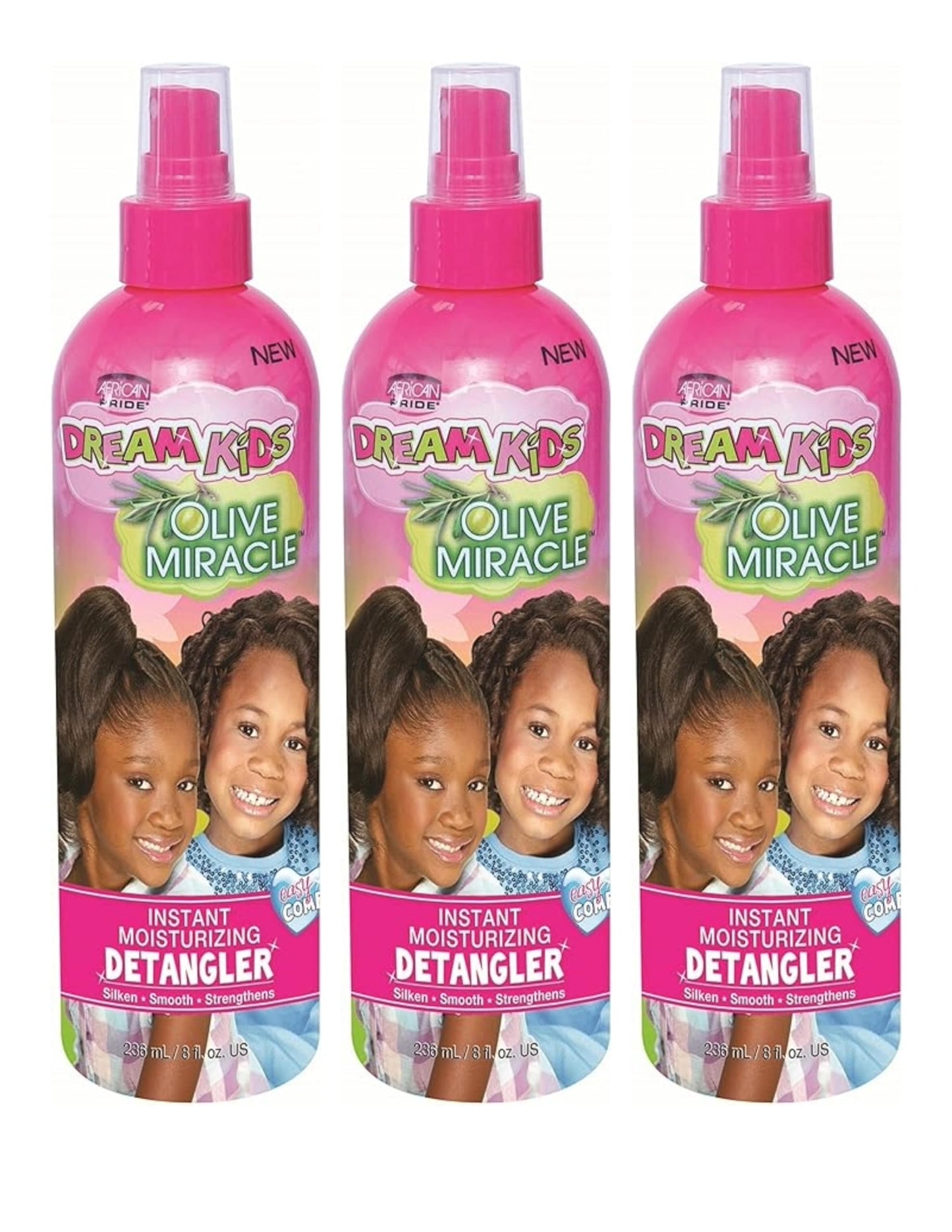 African Pride Dream Kids Olive Miracle Detangler 8 Ounce (235ml) (3 Pack) Beauty & Personal Care African Pride