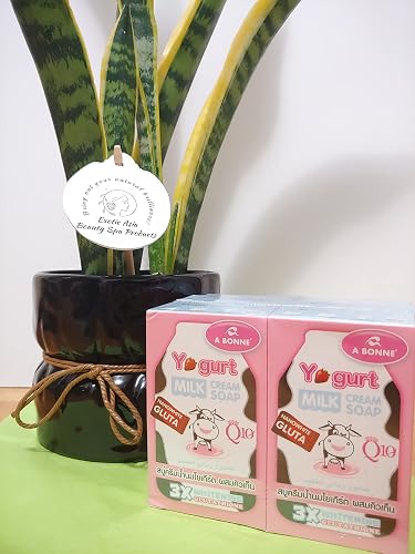 A Bonne X2 Boxes Yogurt Cream Soap Nano White Q10 X 3 Glutathione 90g Beauty & Personal Care A Bonné
