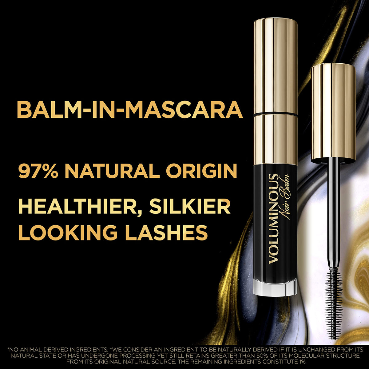 L'Oreal Paris Voluminous Noir Balm Volumizing Mascara, Washable, Black, 0.26 Fl Oz., 1 Count Beauty & Personal Care L'Oreal Paris