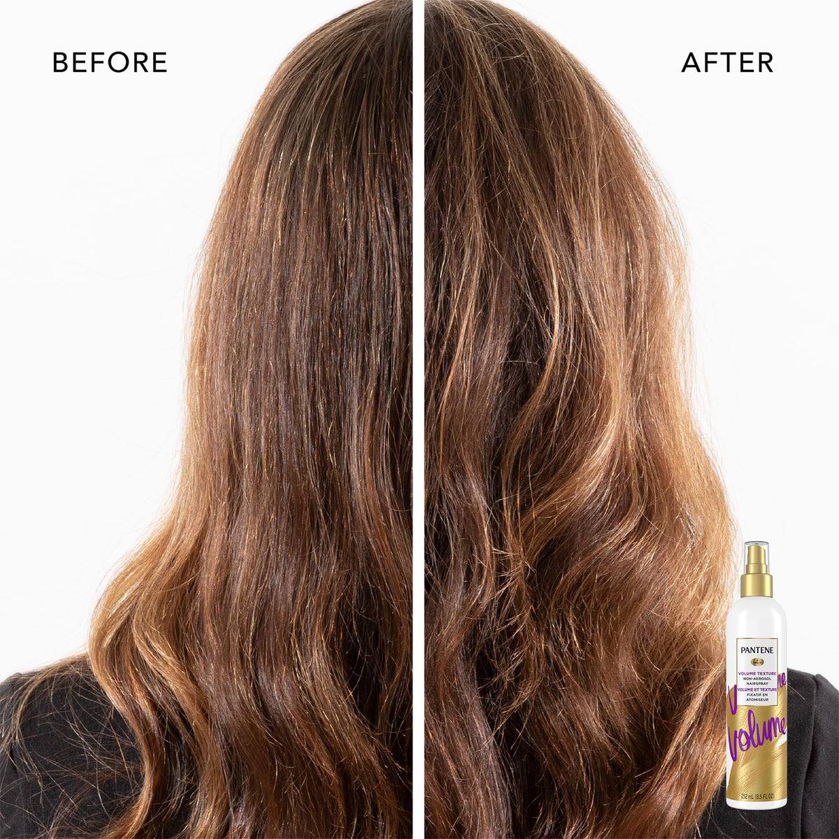 Pantene Pro-V Volume Lasting Hold, Body & Softness Texturizing Non-Aerosol Hairspray, White, 8.5 Fl Oz Beauty & Personal Care Pantene