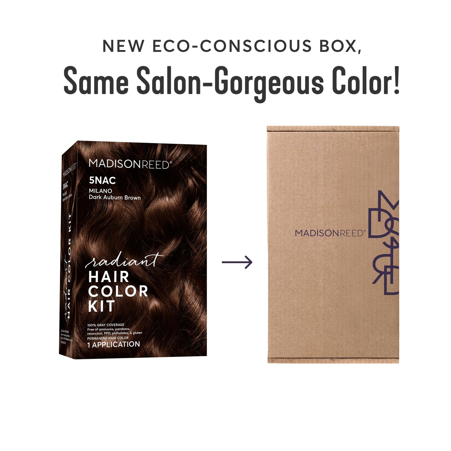 Madison Reed Radiant Hair Color Kit - 6NAC Medium Chocolate Brown with Copper-Auburn Undertones (Verona), Dimensional Gray Hair Blending Permanent Beauty & Personal Care Madison Reed