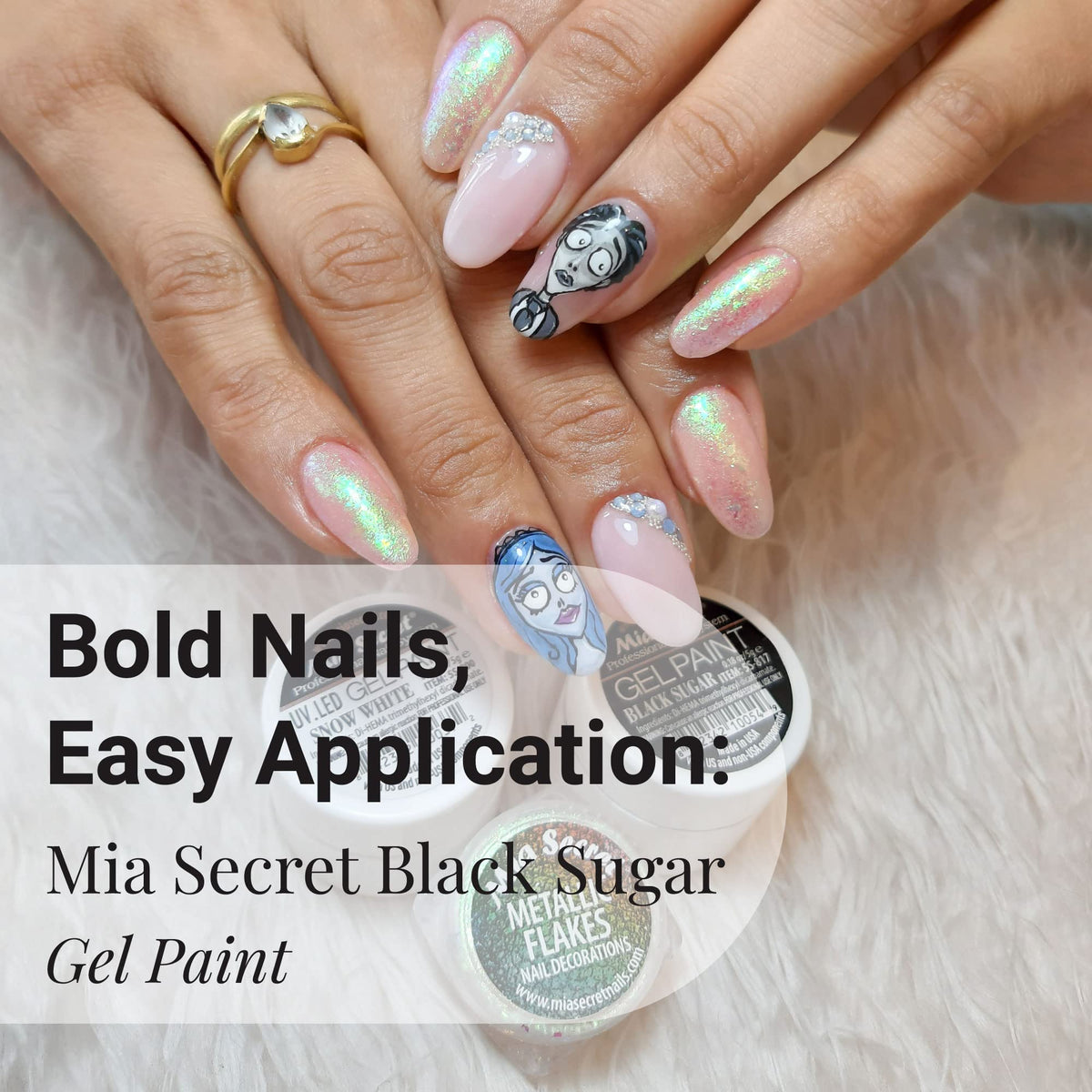 Mia Secret Professional Nail System UV/LED Gel Paint - 5 grams (Black Sugar)