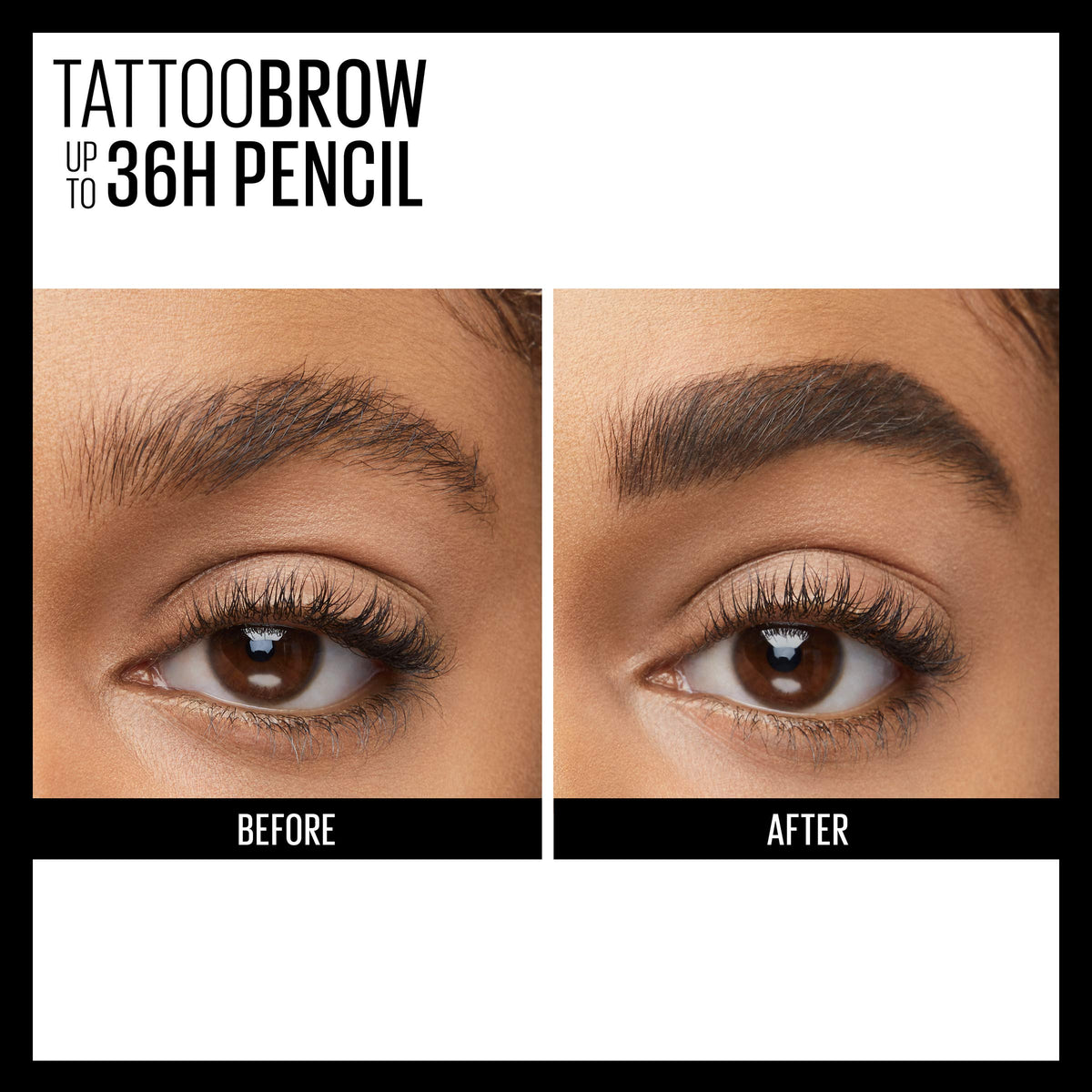 Maybelline TattooStudio Waterproof Eyebrow Pencil, Sharpenable, Longwear, Long Lasting, Pigmented Eyebrow Pencil for Defined Brows, Deep Brown, 1