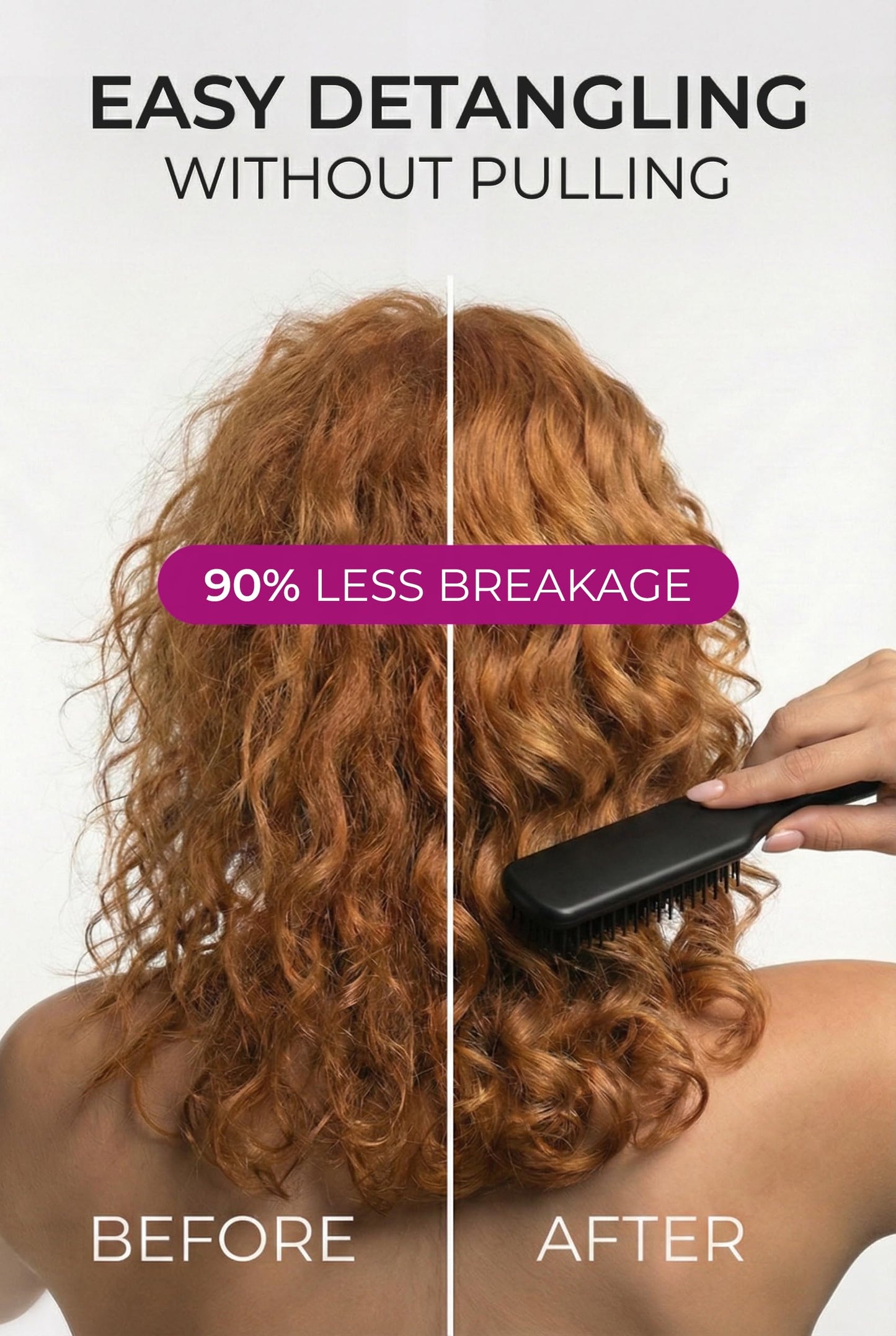 Aséptiqo Brush - Premium Detangling Hair Brush, Compact & Easy to Clean Multi Purpose HairBrush for Men, Women, Kids - Ideal for Straight to Wavy Beauty & Personal Care Aséptiqo