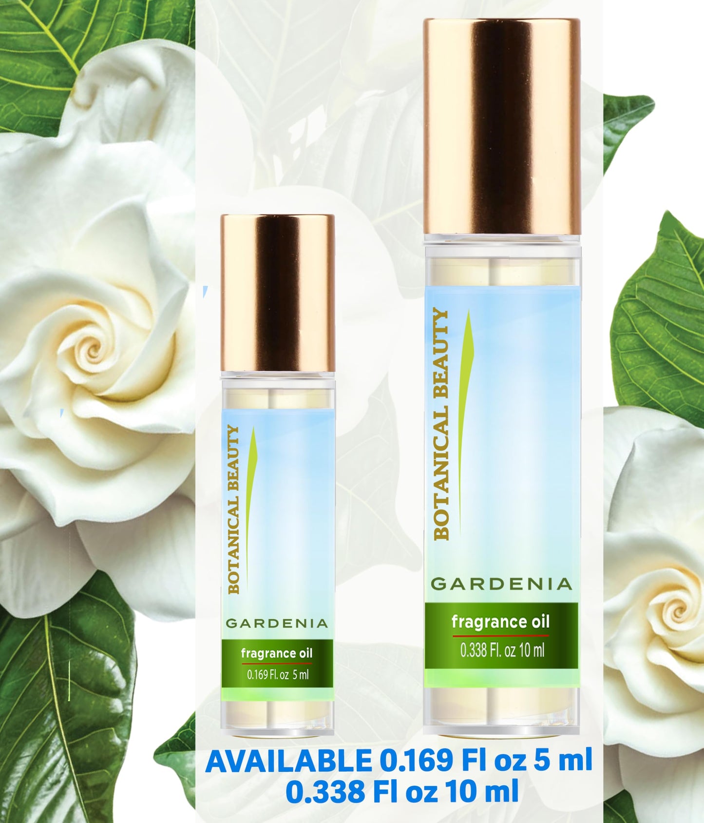 Botanical Beauty GARDENIA FRAGRANCE OIL ROLL-ON 0.338 Fl Oz 10 ml Rollerball Perfume, Long Lasting an luxury scent of blend of Lily of the Valley Beauty & Personal Care Botanical Beauty