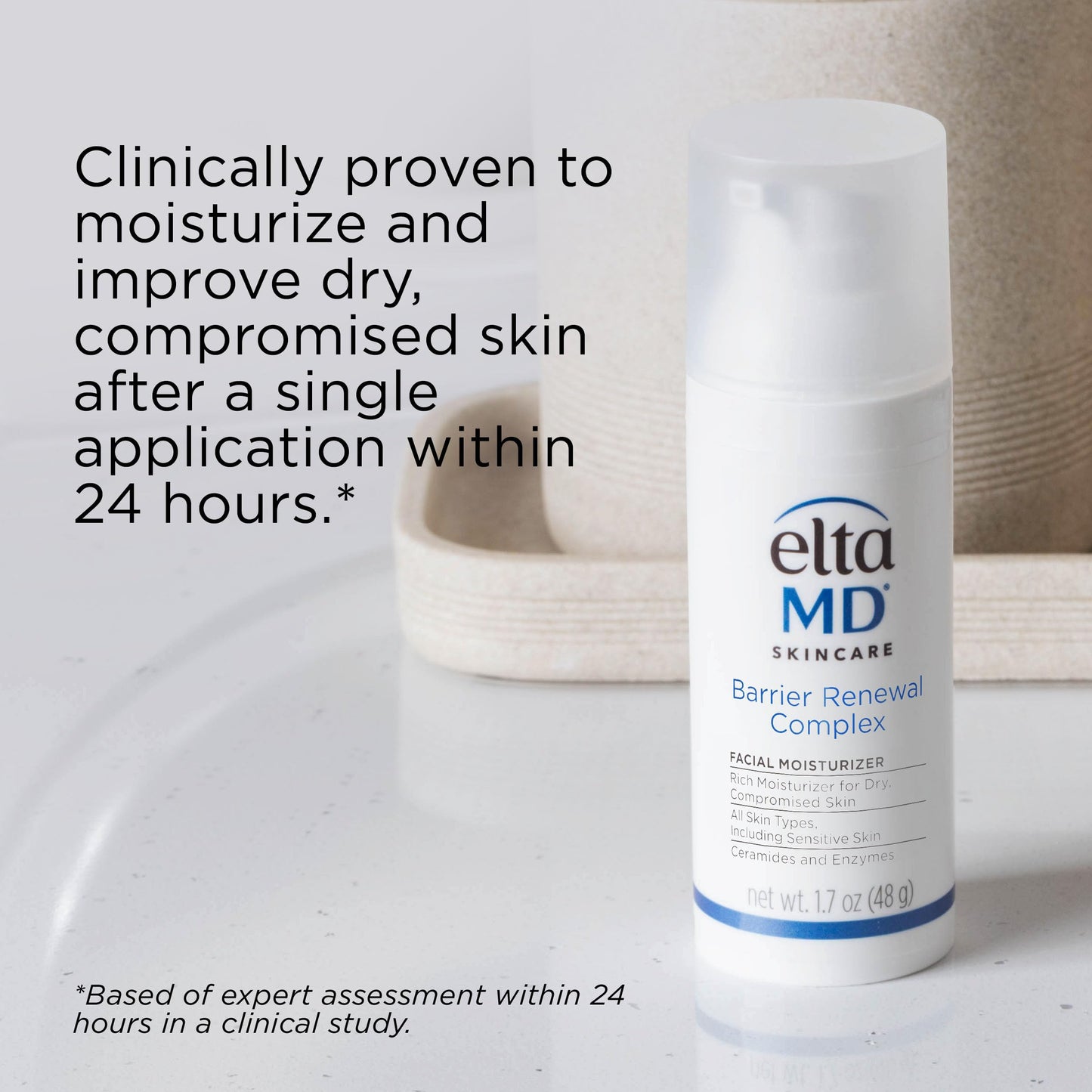 EltaMD Barrier Renewal Complex Face Moisturizer for Dry Skin, Sensitive Skin Moisturizer for Face, 1.7 oz Pump Beauty & Personal Care EltaMD