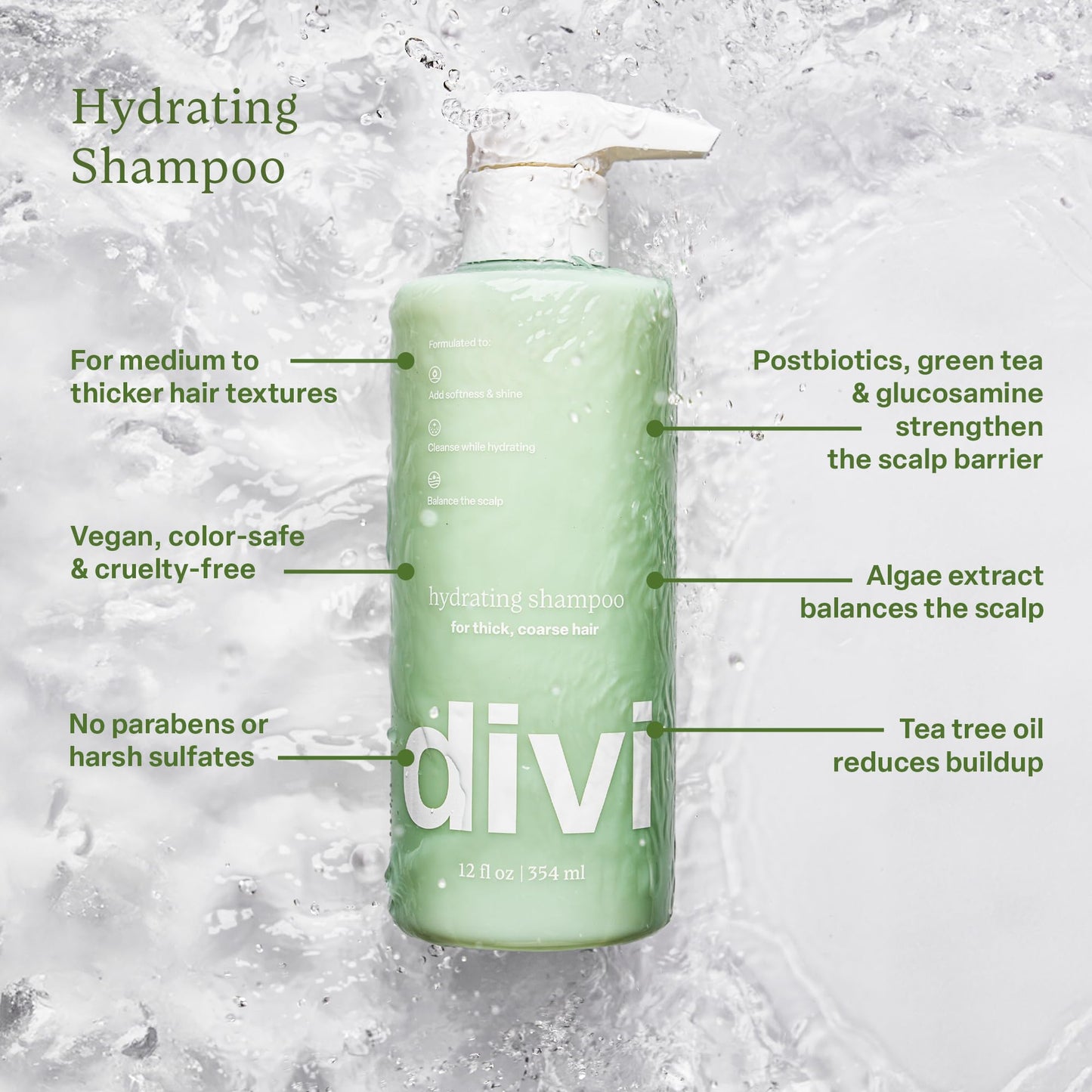 Divi Hydrating Shampoo and Conditioner Set for Women and Men - Gently Cleanses, Removes Scalp Buildup, Hydrates, and Nourishes Hair, Strengthens All Beauty & Personal Care Divi