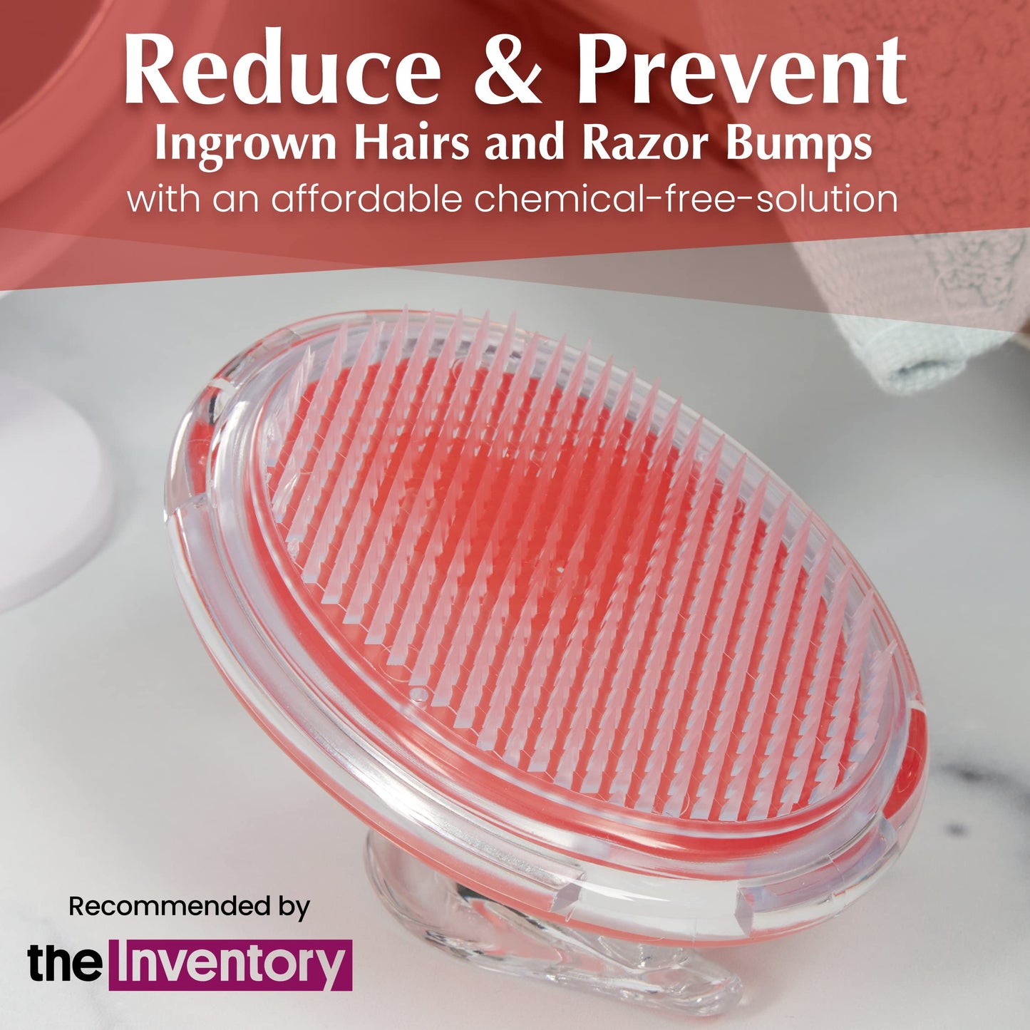 Dylonic Exfoliating Brush for Ingrown Hair and Razor Bump Prevention - Gentle Pre-Shave Exfoliator for Silky Smooth Skin on Face, Legs, Bikini Line Beauty and Personal Care Dylonic