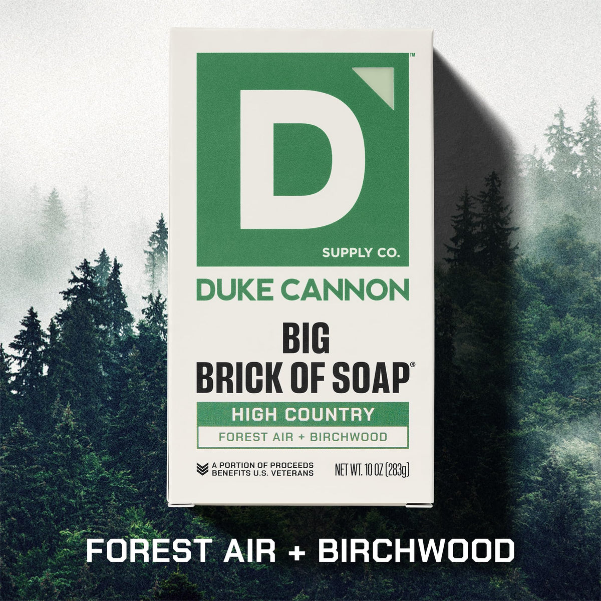 Duke Cannon Supply Co. Extra Large Big Brick Bar Soap - Men's Triple-Milled Bar Soap with Masculine Scents - Forest Air + Birchwood - All Skin Types Beauty & Personal Care Duke Cannon Supply Co.