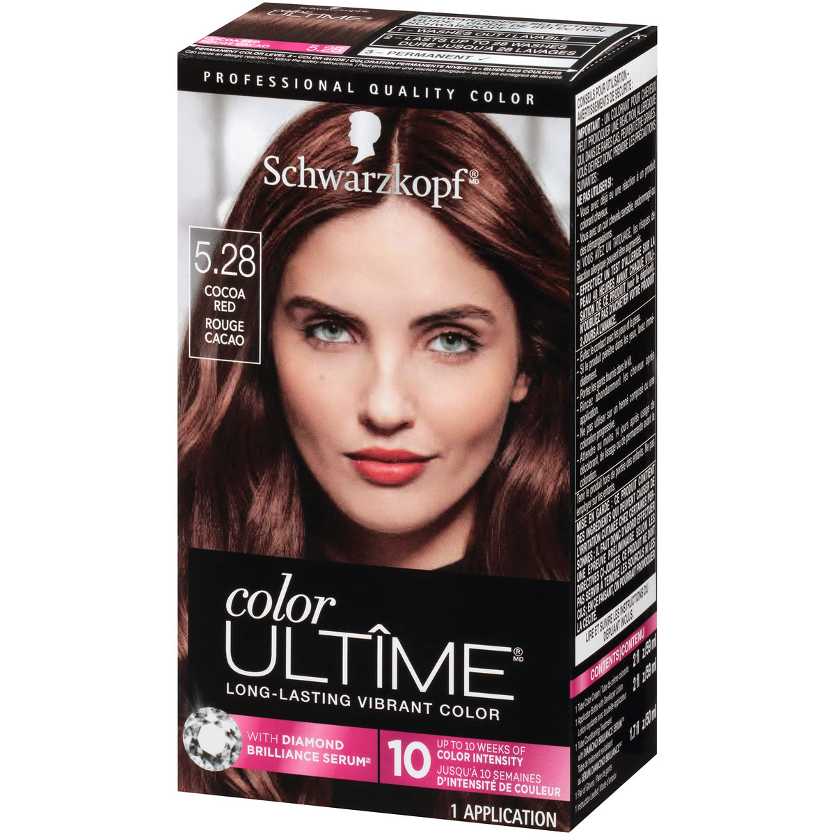 Schwarzkopf Color Ultime Hair Color Cream, 5.28 Cocoa Red (Packaging May Vary) Beauty & Personal Care Schwarzkopf